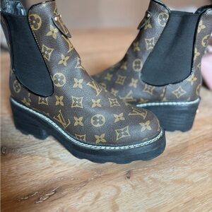 Brown and Black Ankle Boots